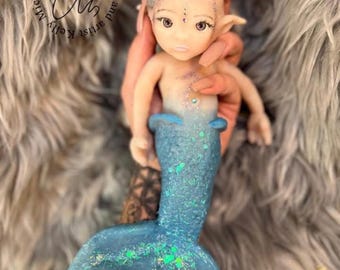 PLATINUM Silicone baby mermaid Ariella Custom order