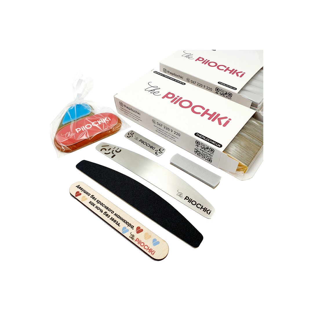 Manicure Nail File Kit, Halfmoon 180 Starter Set Nails Art Supplies ...