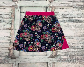 Falda talla calaveras. 140