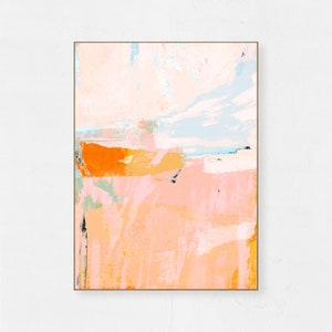 Abstract Printable Art, Digital Download, Abstract Digital Print, Colorful Modern Art, Orange Pink Green Blue Wall Art