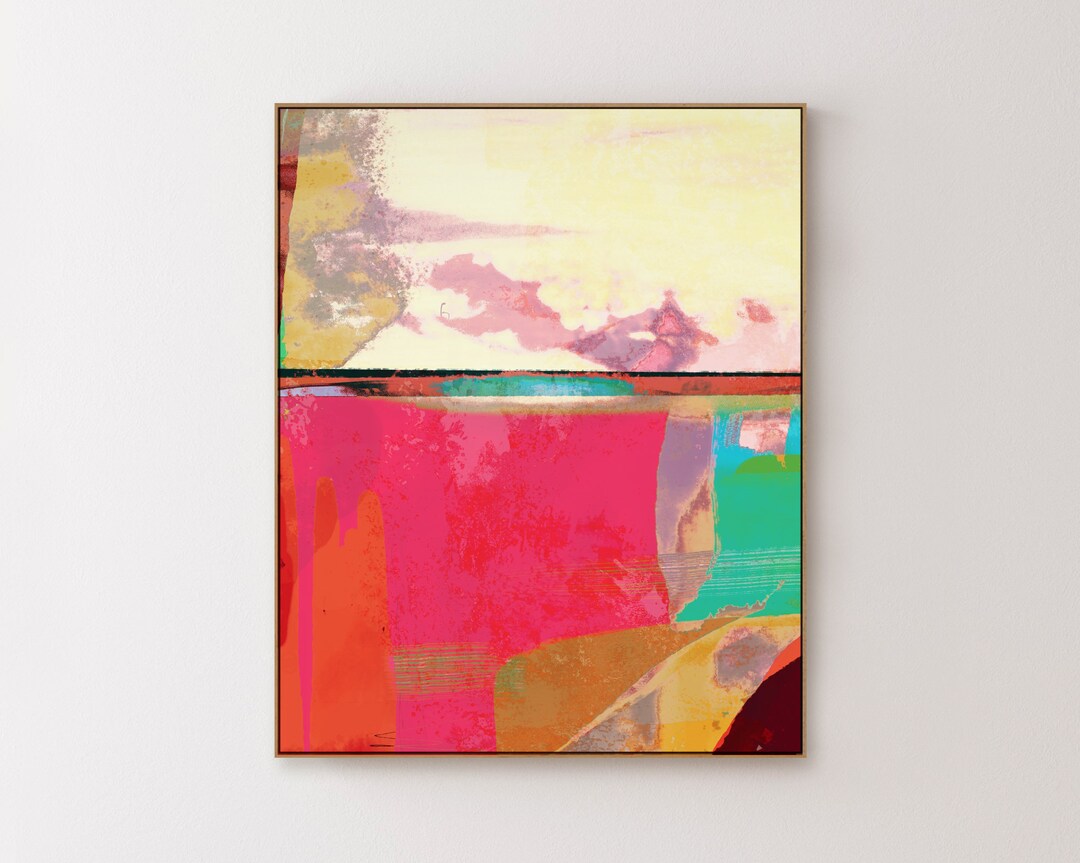 Abstract Printable Art, Digital Download, Abstract Digital Print, Colorful Eclectic Modern Art