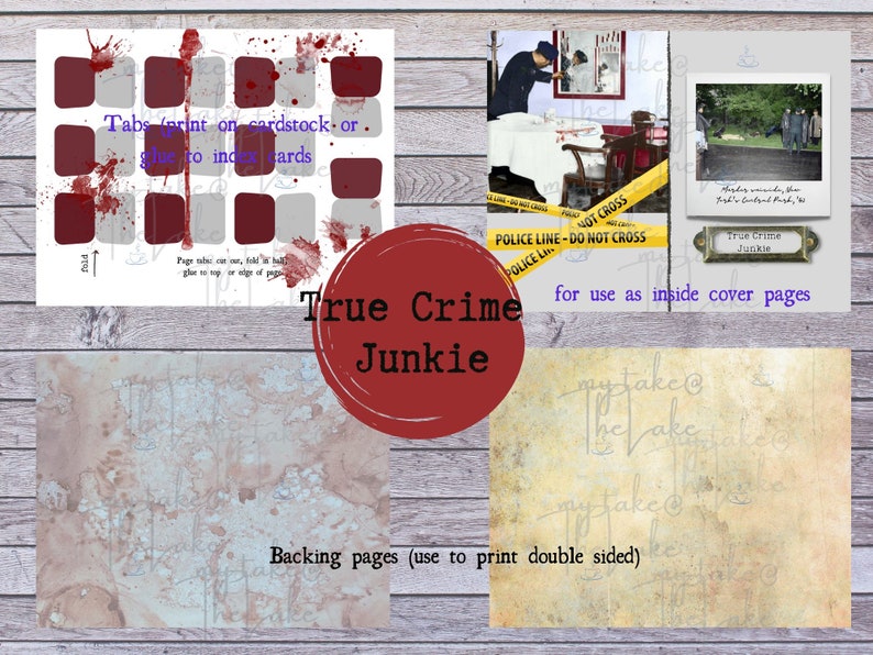Vintage True Crime Case Tracker, Expanded Journal Pages for True Crime ...