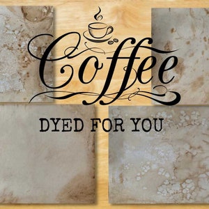 Coffee-dyed digital papers