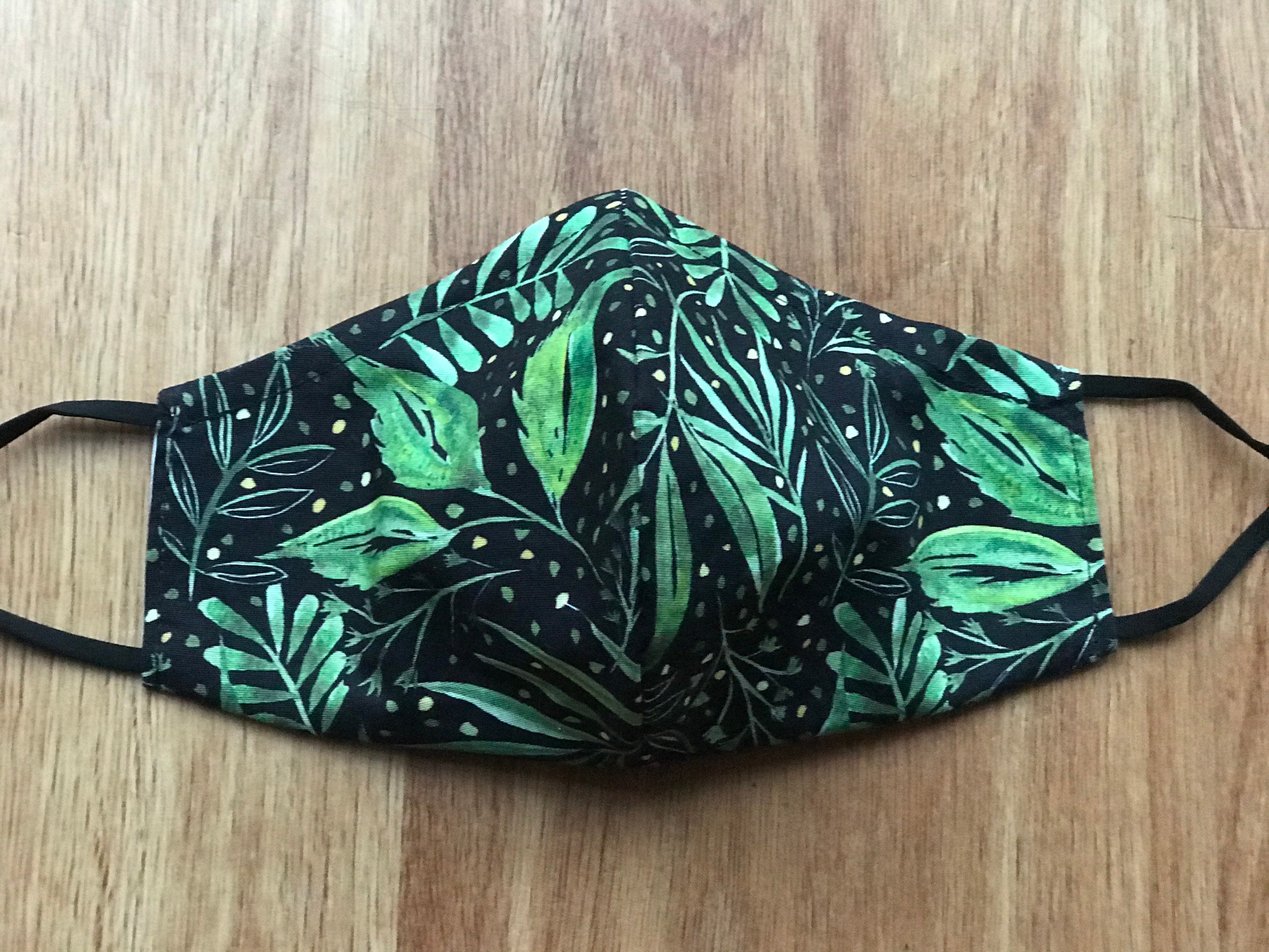 Leaf face maskreusable mask Three layers mask100 cotton Etsy