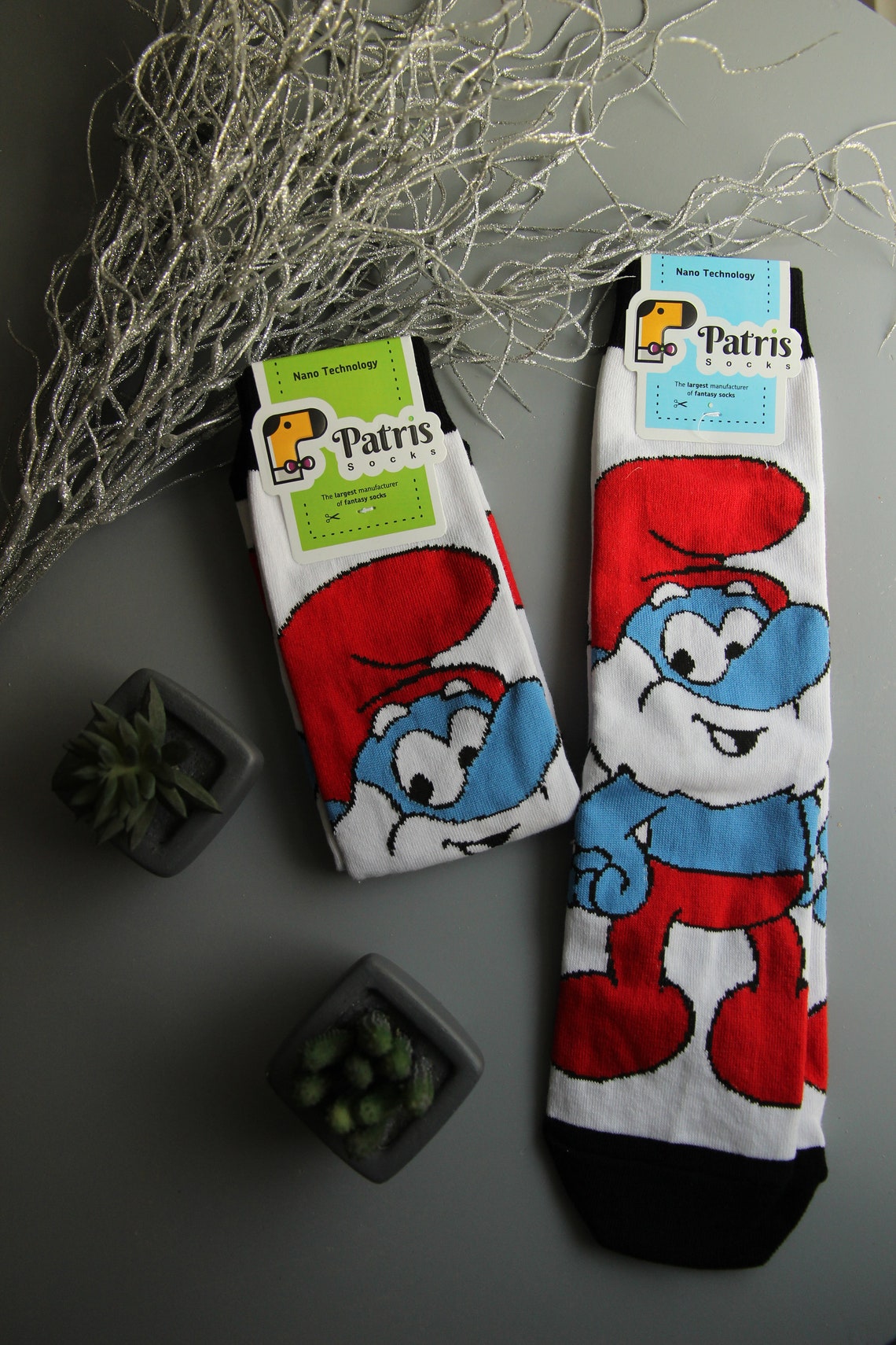 Disney SocksMickey Mouse socks Smurfs characters Socks Olaf Etsy
