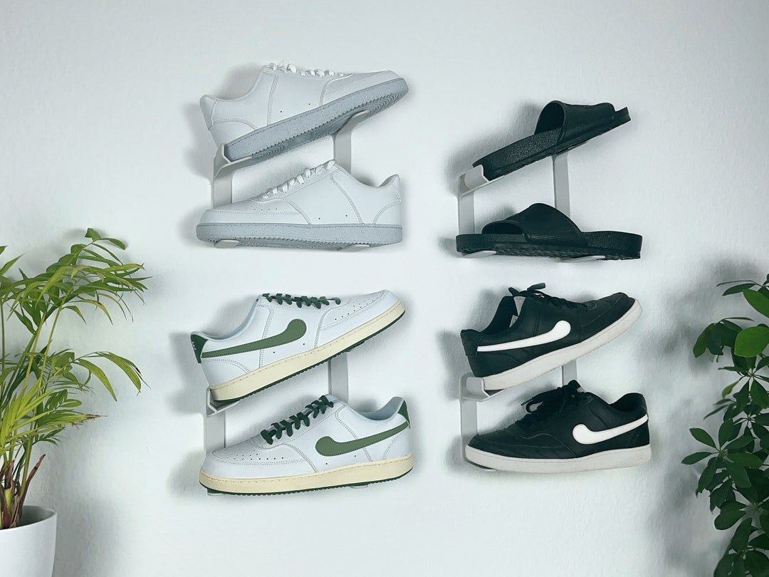 Shoe Rack Wall [for One Pair of Shoes], Fits up to Size 48, Shoe Holder ...