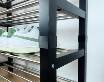 Connectors for Ikea TJUSIG shoe rack [set of 4]
