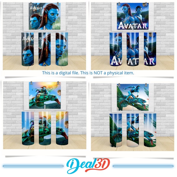 Avatar 20oz Tumblers Wrap Template