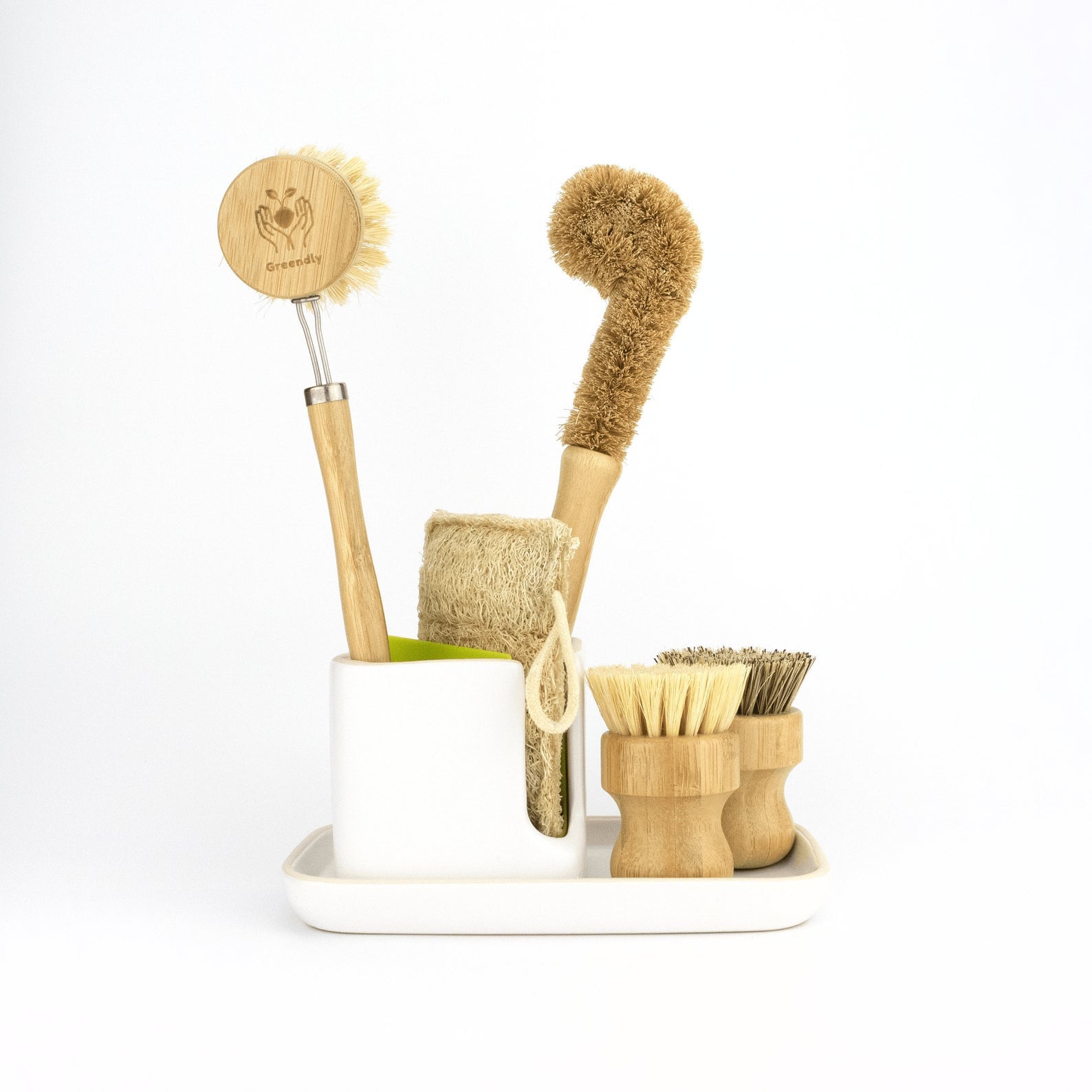 Zero Waste Dish Brush Set Zero Waste Kitchen Bamboo Brush Eco Friendly  Biodegradable Brushes Sustainable Living Plastic Free 