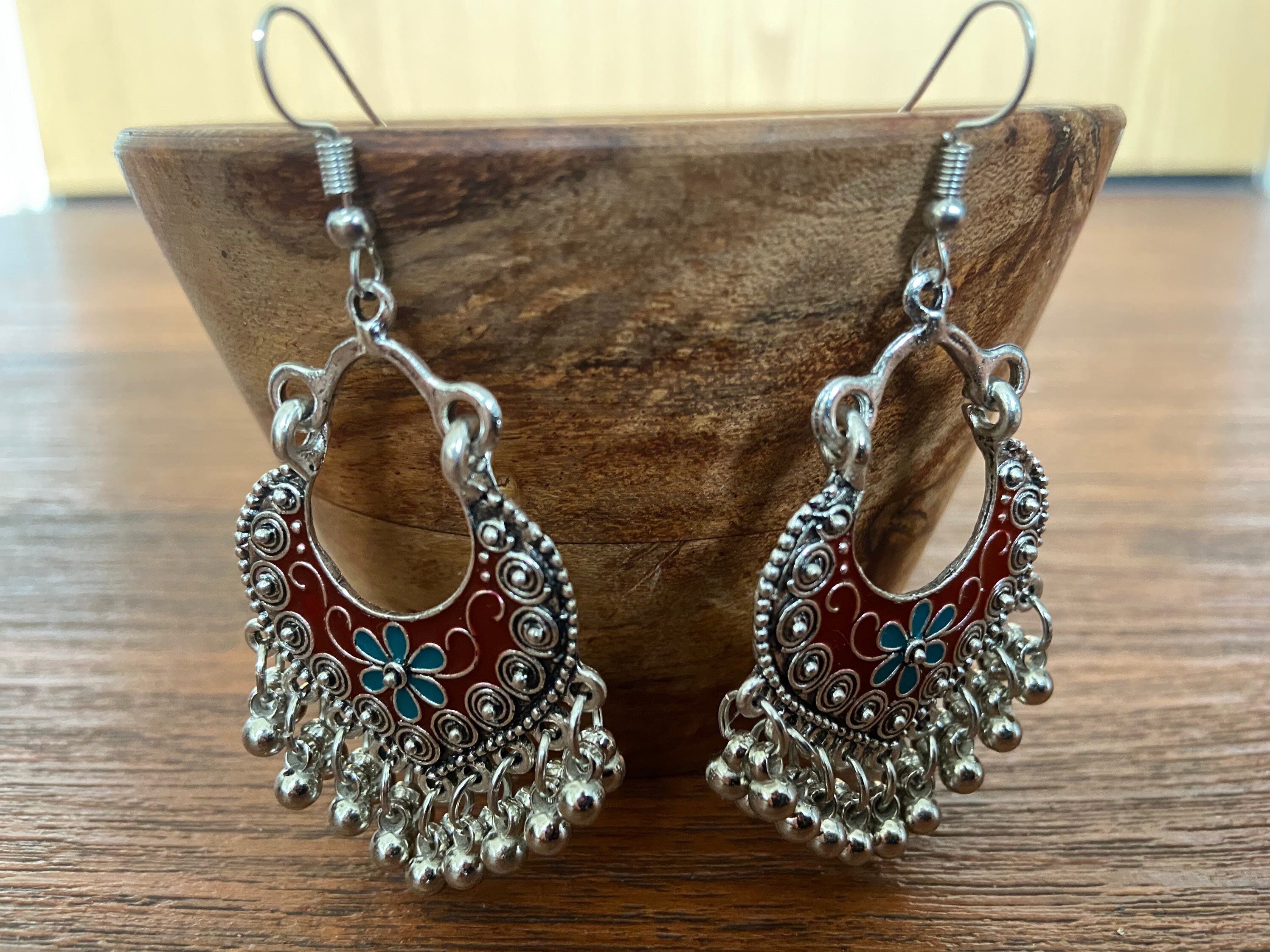 Boucles d oreilles pendantes ethnique - FEMME