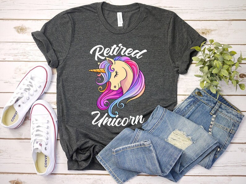 Funny Retirement Party Gift Idea Cute Unicorn Shirt Retired Unicorn Shirt Retirement Gift For Men Women Retired Coworker Gift