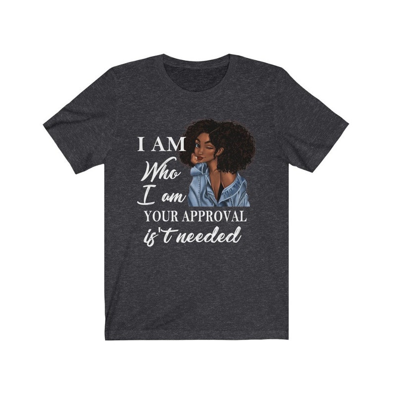 Black History I Am Who I Am Shirt Black Queen Lady Gift for Women Curly Natural Afro African American Ladies T-Shirt Black Queen Shirt