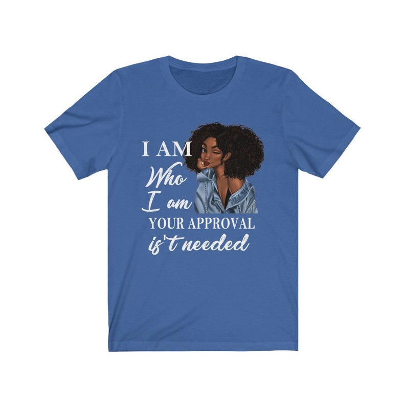 Black History I Am Who I Am Shirt Black Queen Lady Gift for Women Curly Natural Afro African American Ladies T-Shirt Black Queen Shirt