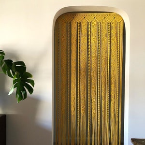 2025 macrame door curtain handmade Portiere Large bead Curtain Bohemian hanging Backdrop Wedding Wall Hanging inches