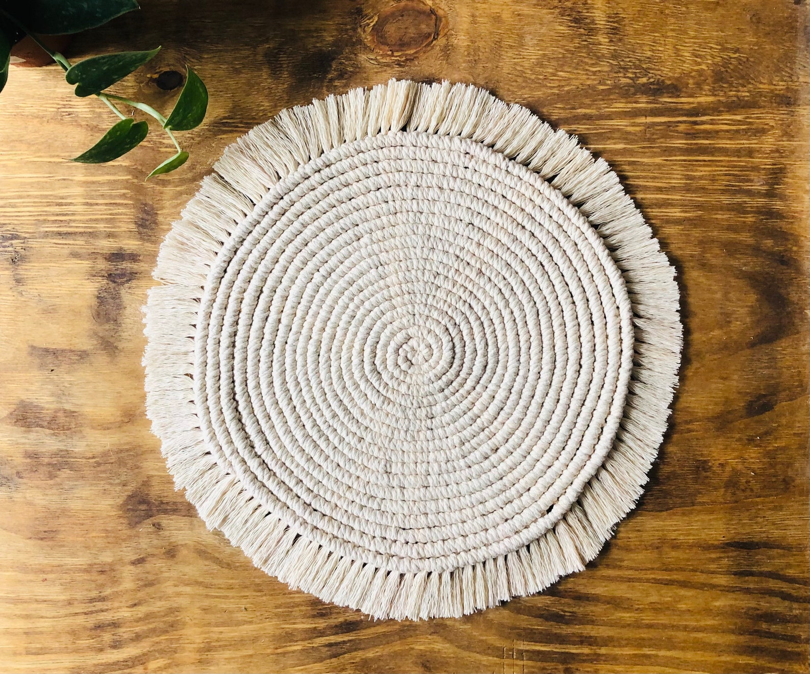 Macrame Placemat Boho Style Set Etsy