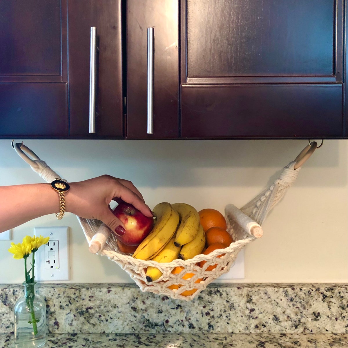 Fruit Basket Fruit Hammock Veggie Hanging Bowl Hanging Produce Basket - Etsy