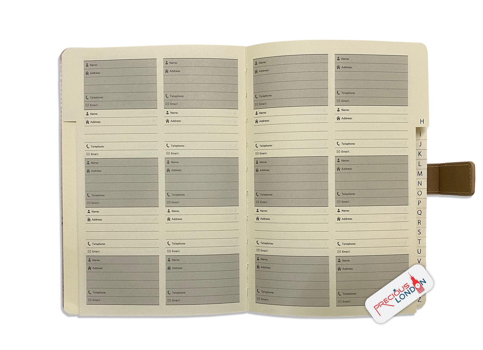 Telephone Address Book AZ Index Beautiful Fabric Vintage Etsy