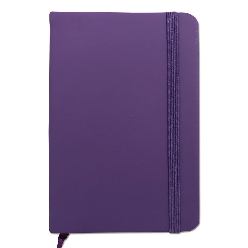 A6 Lined Notebook Hardback Notepad Travel Notes Journal Diary For Home School Office Use Purple