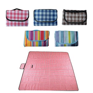  Manta de picnic impermeable 300 x 300, manta de picnic  extragrande, manta de picnic plegable y portátil impermeable, 3 capas  gruesas alfombra de tienda grande para camping, parque, jardín, lavable a