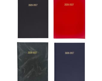 Academic Diary 2026-2027 School Year A5, A4 Day A Page Hardback For School Office
