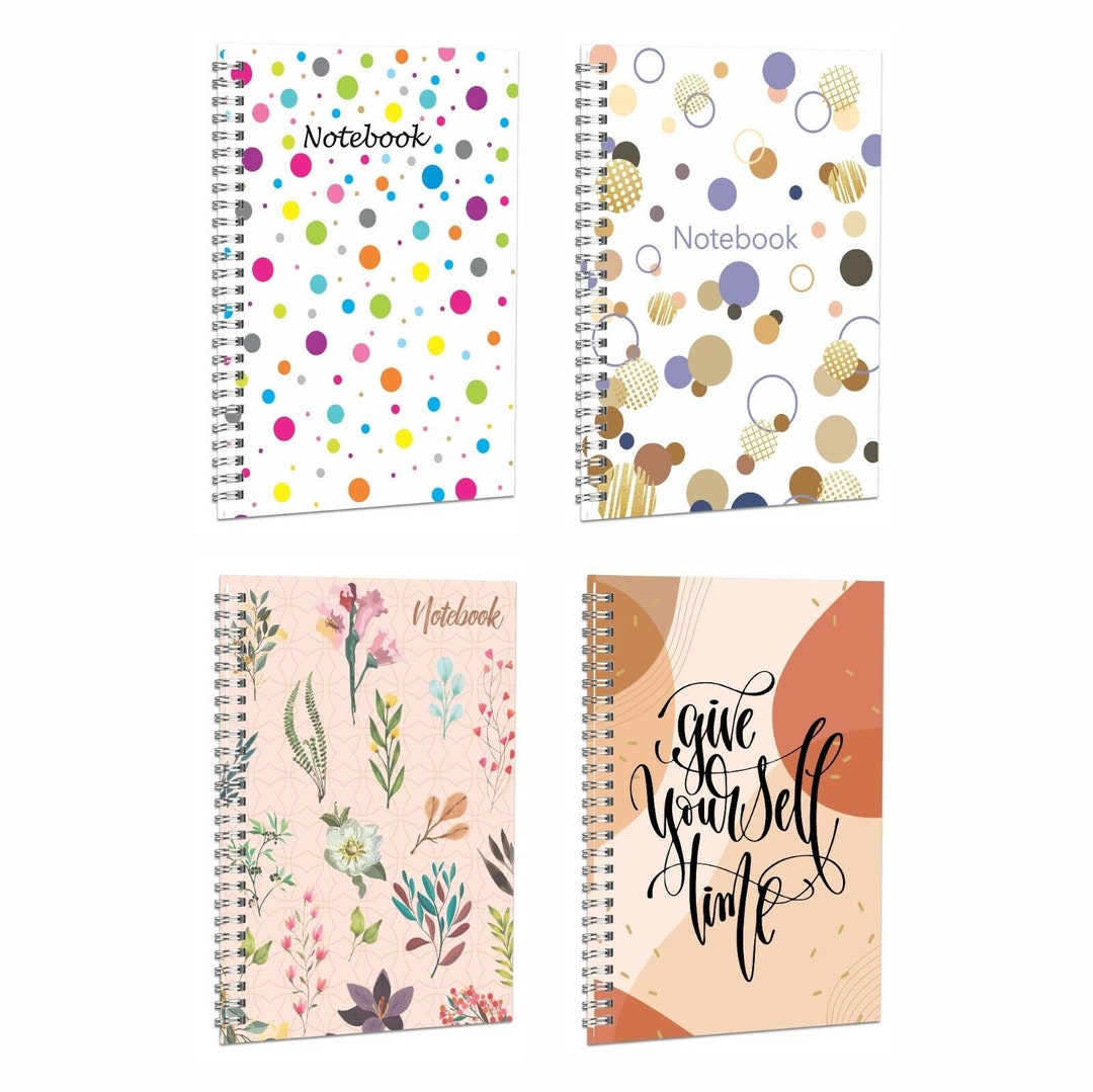 A5 Notebook Lined Paper Twin Wire Bound Ruled Notepad Journal Etsy