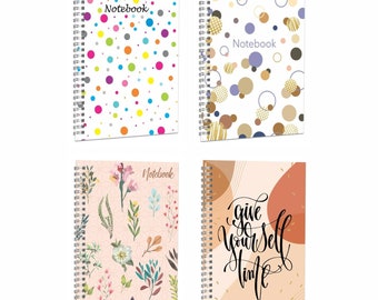 A5 Notebook Lined Paper Twin wire Bound Ruled Notepad Journal