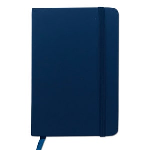 A6 Lined Notebook Hardback Notepad Travel Notes Journal Diary For Home School Office Use Blue