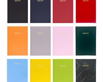 Academic Diary 2026-2027 School Year A5, A4 Week to view Hardback For School Office