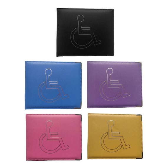 Portafoglio Badge Disabile Portabadge Per Permesso Disabili | Blù, In Similpelle, Display Coperto Bitdefender VPN - Foto 3