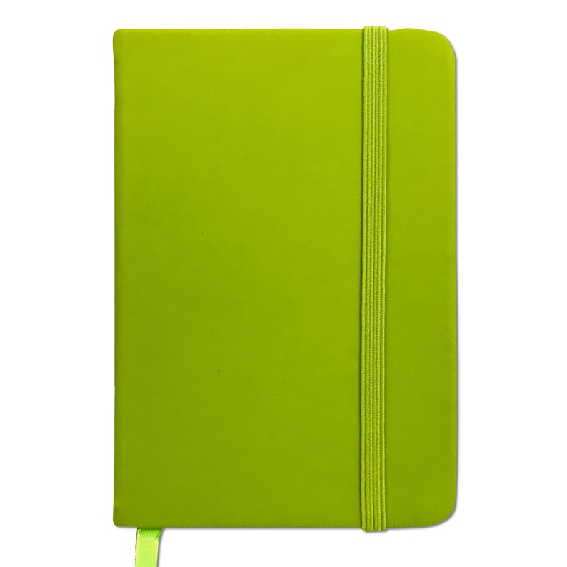 A6 Lined Notebook Hardback Notepad Travel Notes Journal Diary For Home School Office Use Green