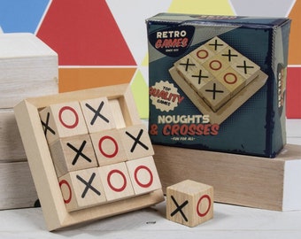 Retro Noughts And Crosses Game fun for all games home gift ideas