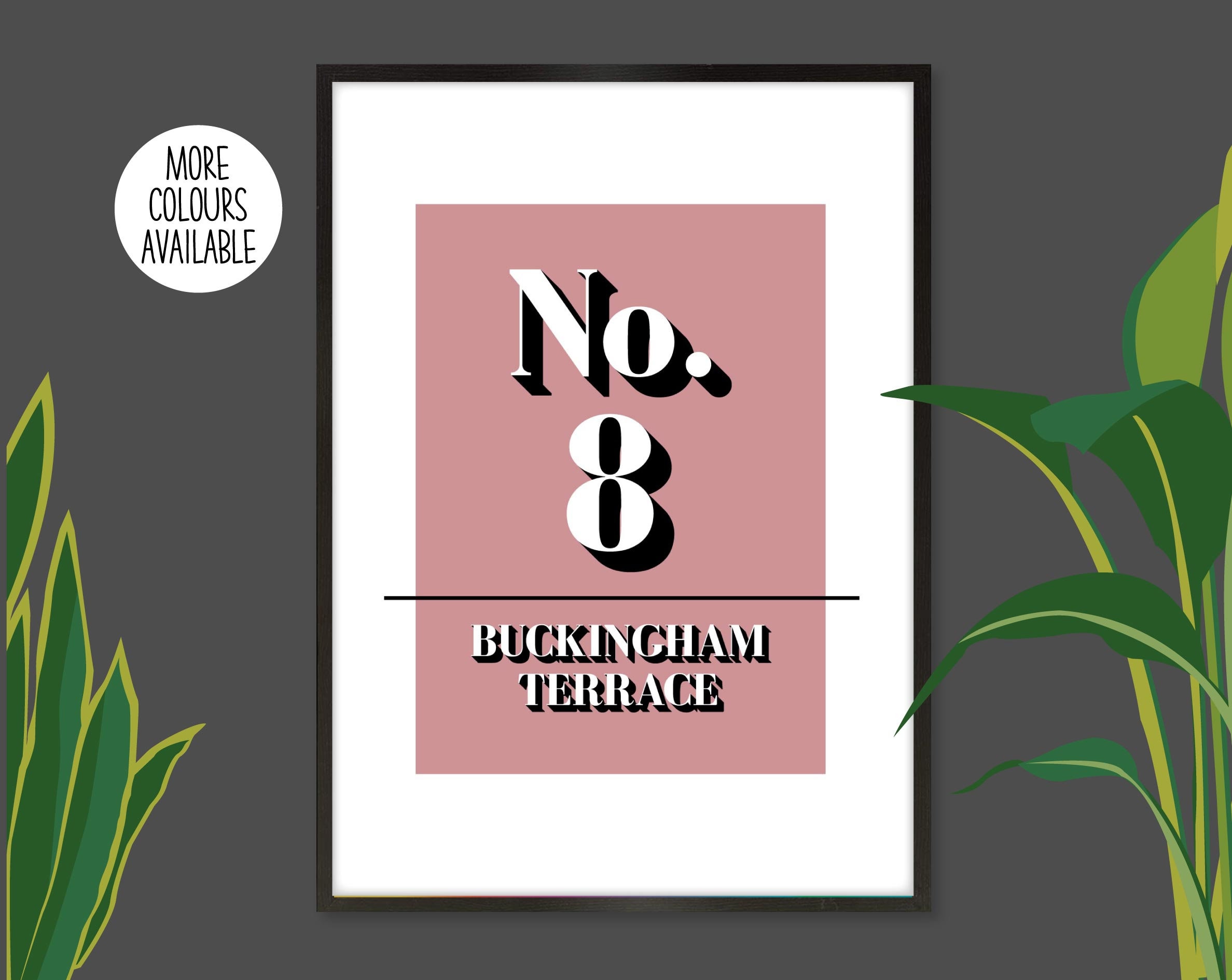 Address Print Street Name Print House Number Print Postcode Etsy