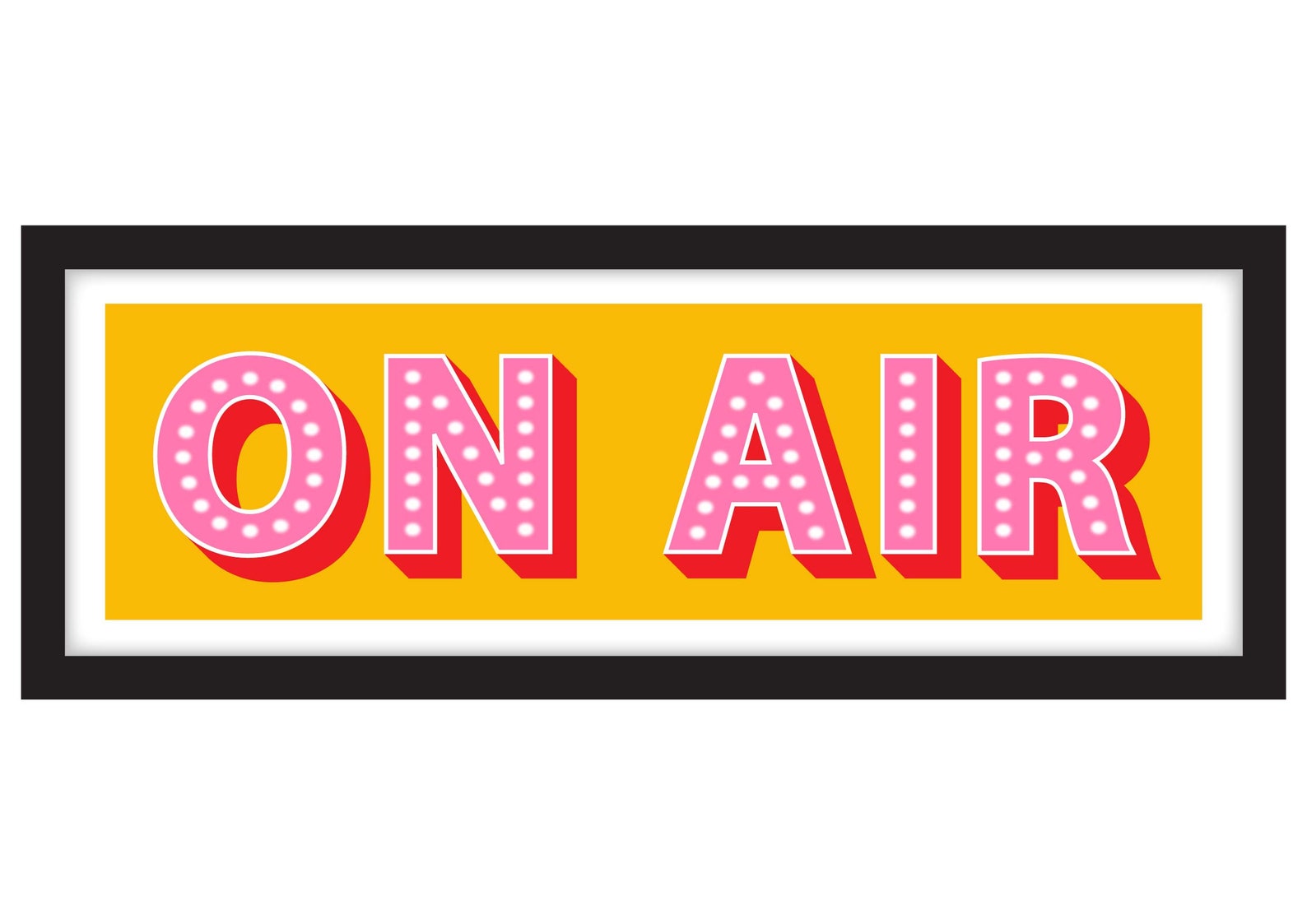 On Air Print on Air Sign Music Themed Prints Music Themed - Etsy UK