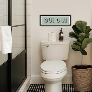 Impresión panorámica Oui Oui, Impresión Oui Oui, Impresión panorámica Oui Oui, Impresión de baño Oui Oui, Signo Oui Oui, Impresiones para el baño imagen 7