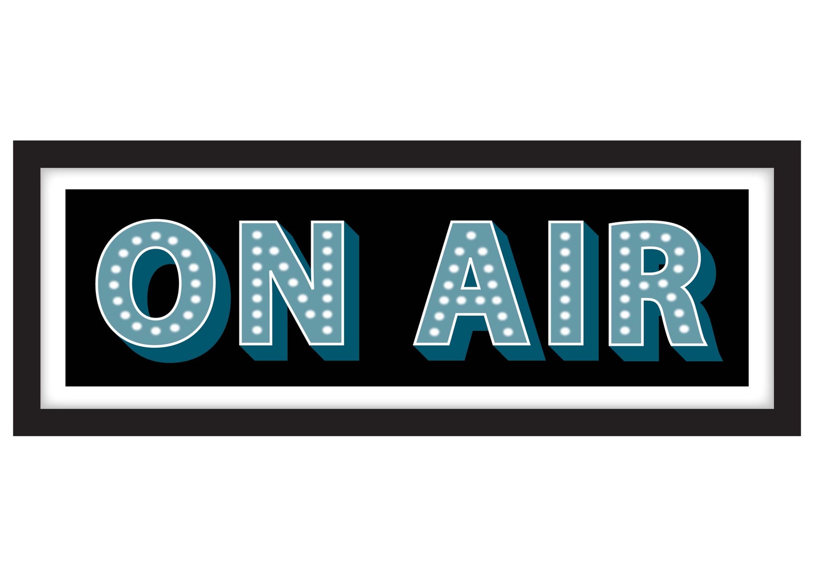 On Air Print on Air Sign Music Themed Prints Music Themed - Etsy UK
