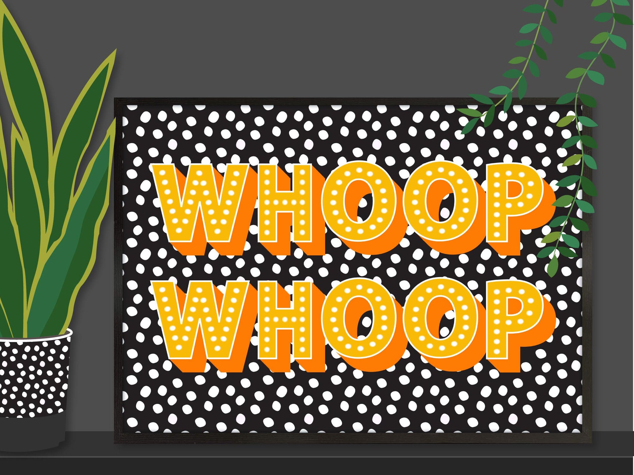 Whoop Whoop Celebration Print Whoop Whoop Celebration Wall Etsy