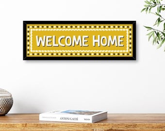 Welcome Home Print, Welcome Home Sign, Hallway Print Welcome Home, Welcome Prints for Hallway