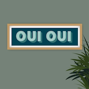 Impresión panorámica Oui Oui, Impresión Oui Oui, Impresión panorámica Oui Oui, Impresión de baño Oui Oui, Signo Oui Oui, Impresiones para el baño Navy