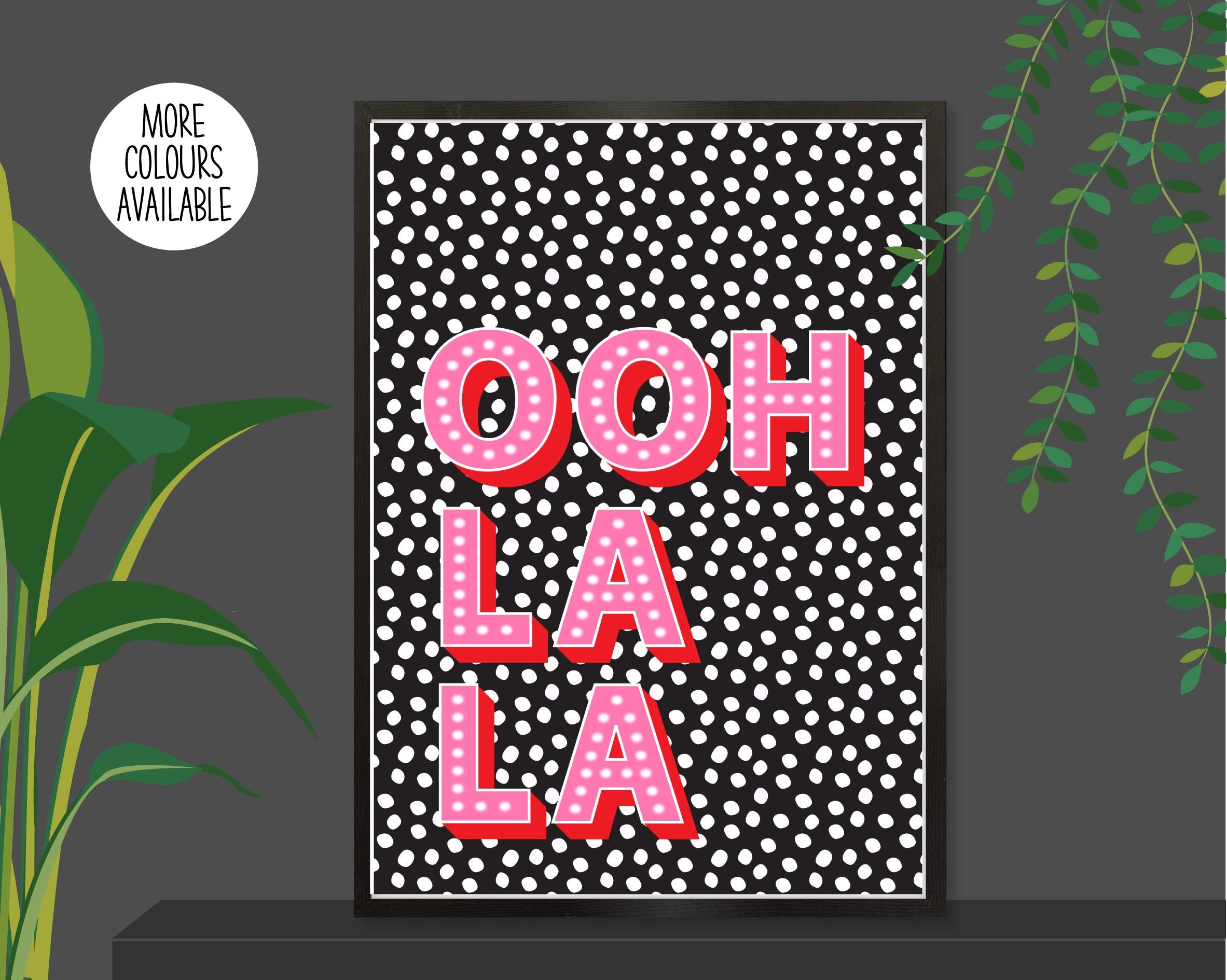Ooh La La Print Ooh La La Poster Cute Slogan Print - Etsy