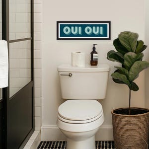 Impresión panorámica Oui Oui, Impresión Oui Oui, Impresión panorámica Oui Oui, Impresión de baño Oui Oui, Signo Oui Oui, Impresiones para el baño imagen 3
