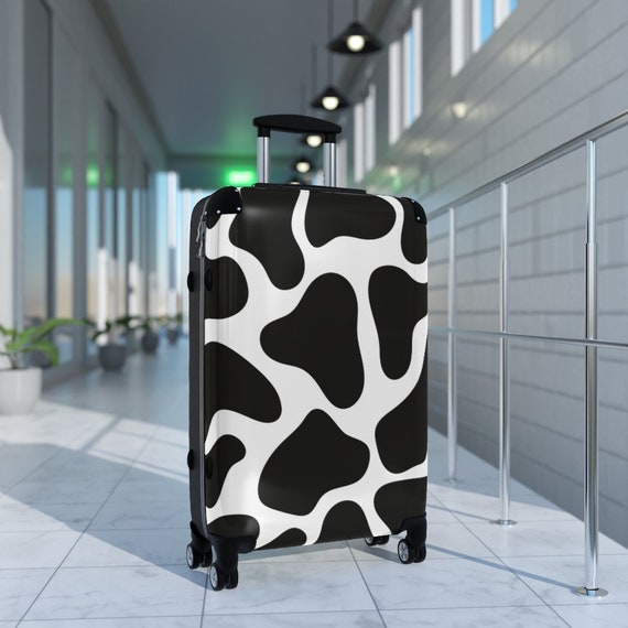 Cow Print Suitcases Cow Print Y2K Cute Luggage Farm Core - Etsy Finland