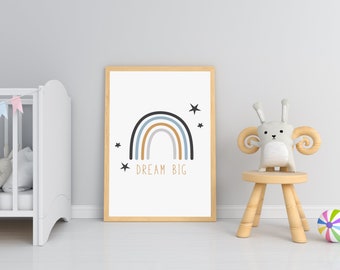 Unicorn Printable Motivational Dream Big Little One - Etsy