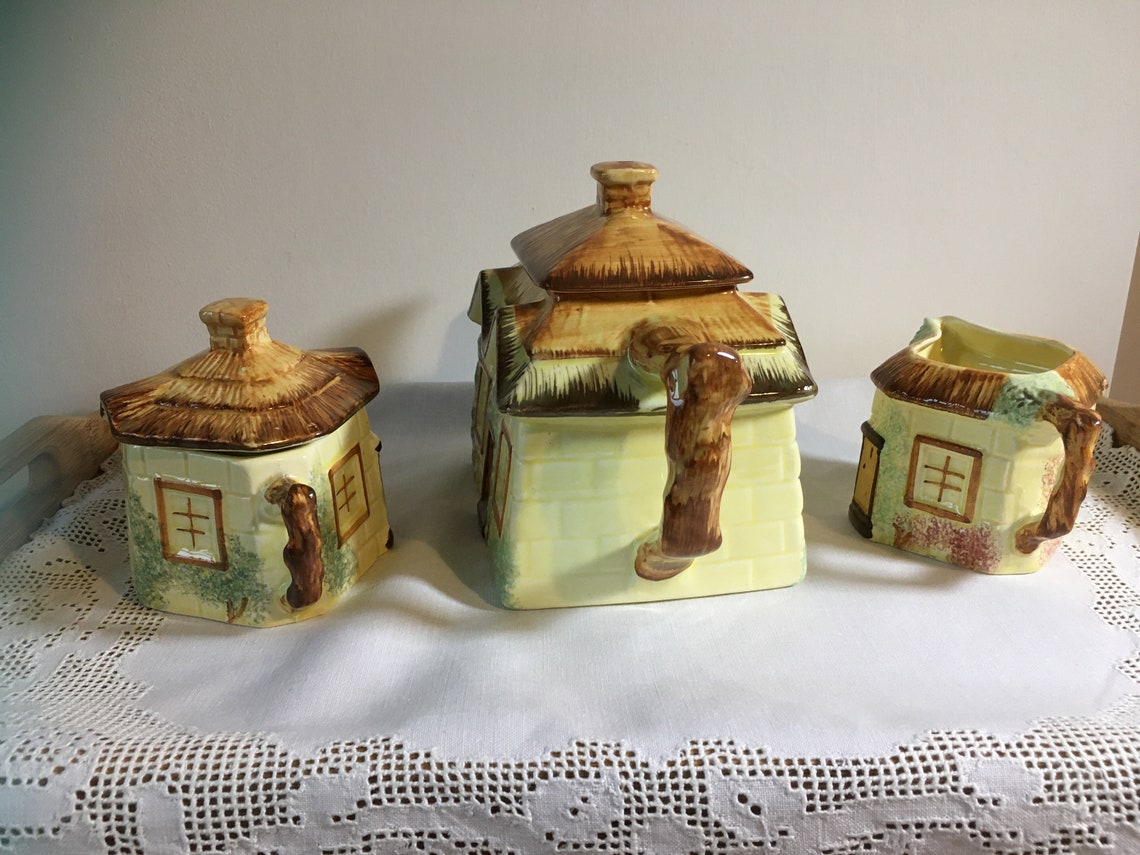 Tea Set Keele Street Pottery Cottageware Hand Painted Ceramic Etsy