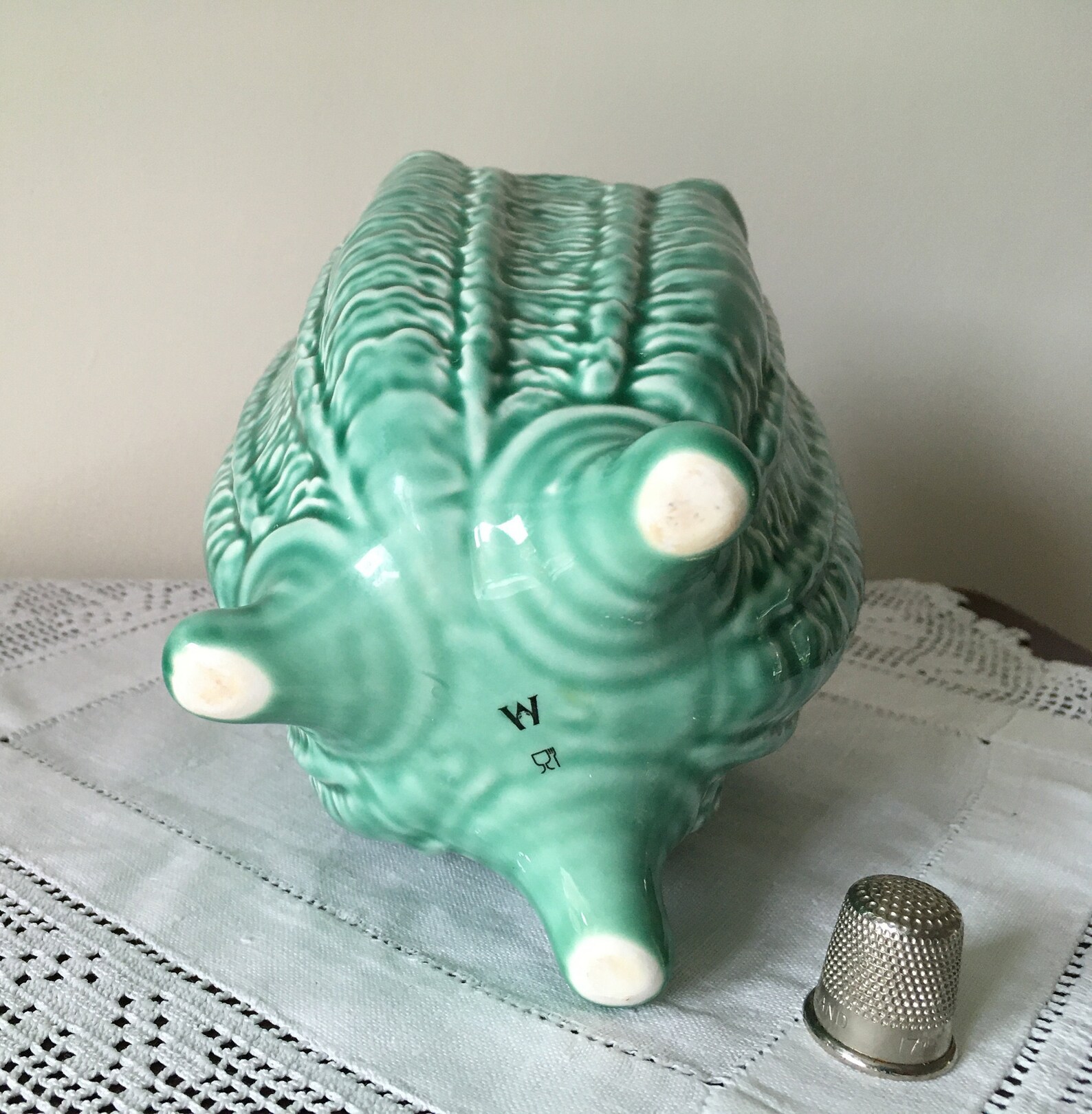 Wedgwood Cabbage Leaf Celery Vase Spring Green Earthenware 3 Etsy