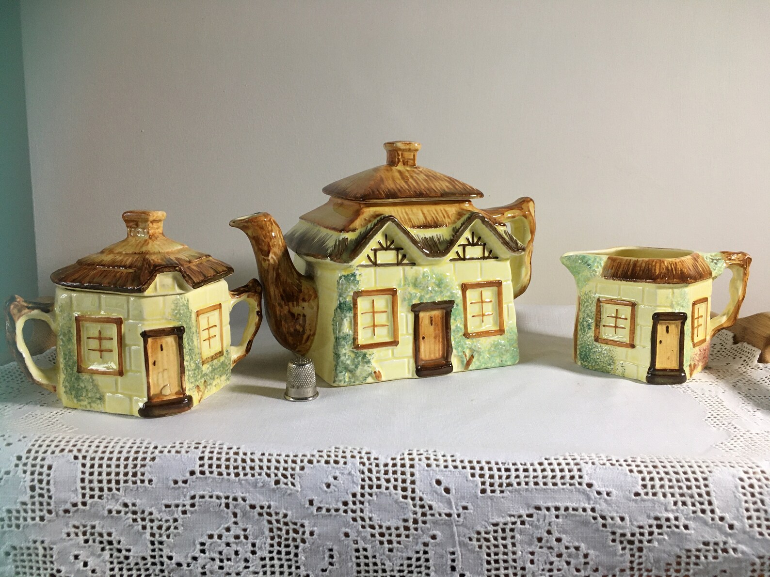 Tea Set Keele Street Pottery Cottageware Hand Painted Ceramic Etsy