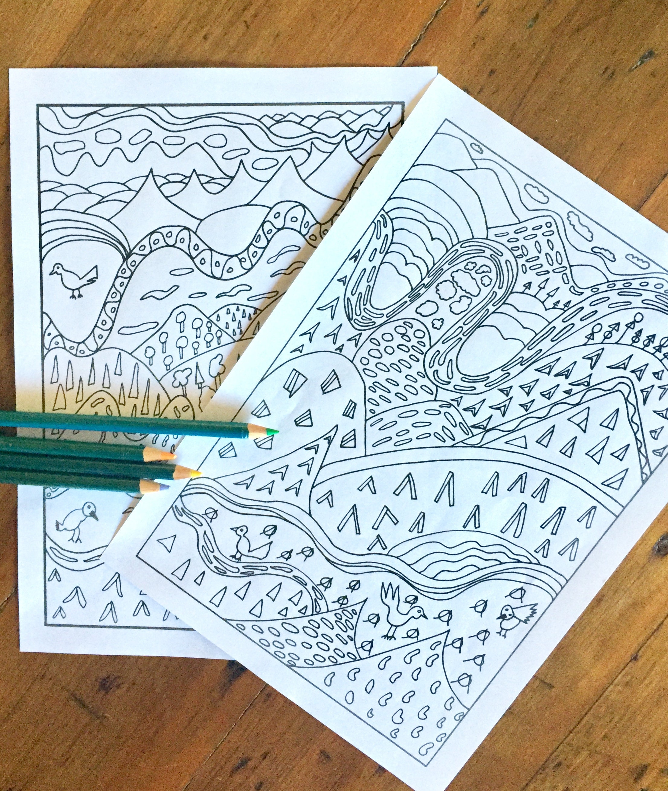 PRINTABLE COLORING PAGES variety pack 16 pages. Quiet | Etsy