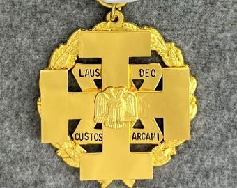 Consistory Commander-in-Chief Jewel (Wings Down) 33rd Degree