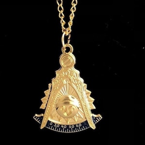 Masonic Past Master Emblem Tie Chain - PM4-PE/TC