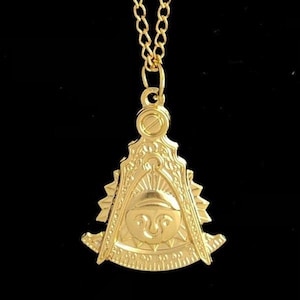 Masonic Past Master Emblem Tie Chain - PM4-P/TC