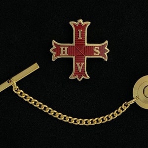 Red Cross of Constantine Tie Tack